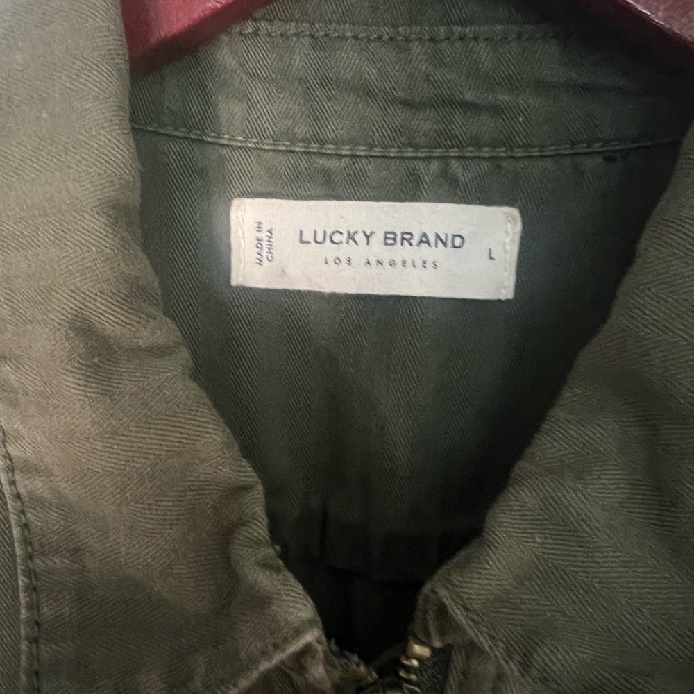 Lucky Brand Green Khaki Women's Utility Jumpsuit - Picture 3 of 6